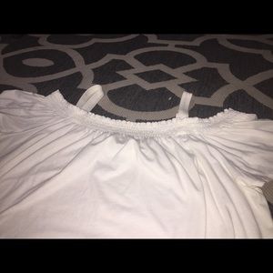 White off the shoulder